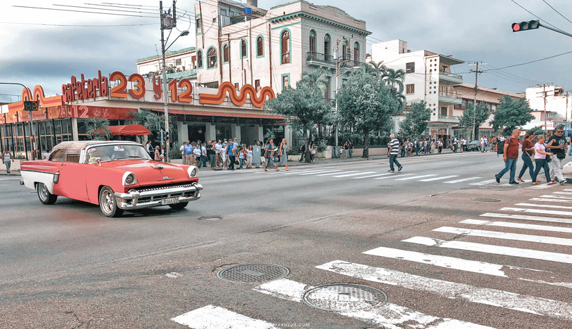Esquina Calle 23 y 12. Vedado. La Habana Cuba