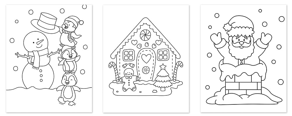 dibujos de navidad para colorear libro de navidad para colorear 