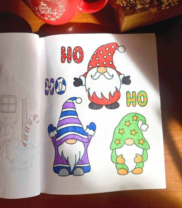 dibujos de navidad para colorear libro de navidad para colorear gnomos navideños para colorear coloreando navidad