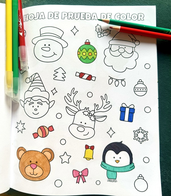 dibujos de navidad para colorear libro de navidad para colorear