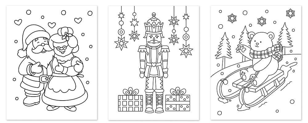 dibujos de navidad para colorear libro de navidad para colorear