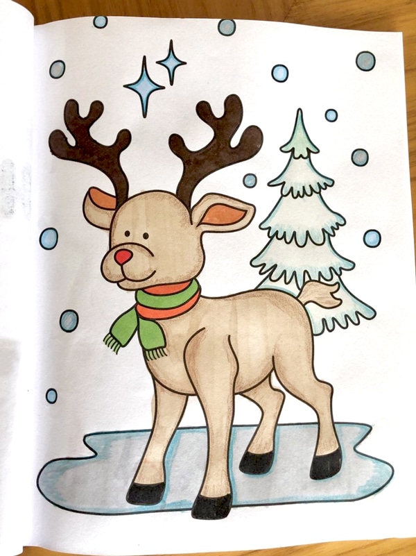 dibujos de navidad para colorear libro de navidad para colorear reno de santa claus para colorear