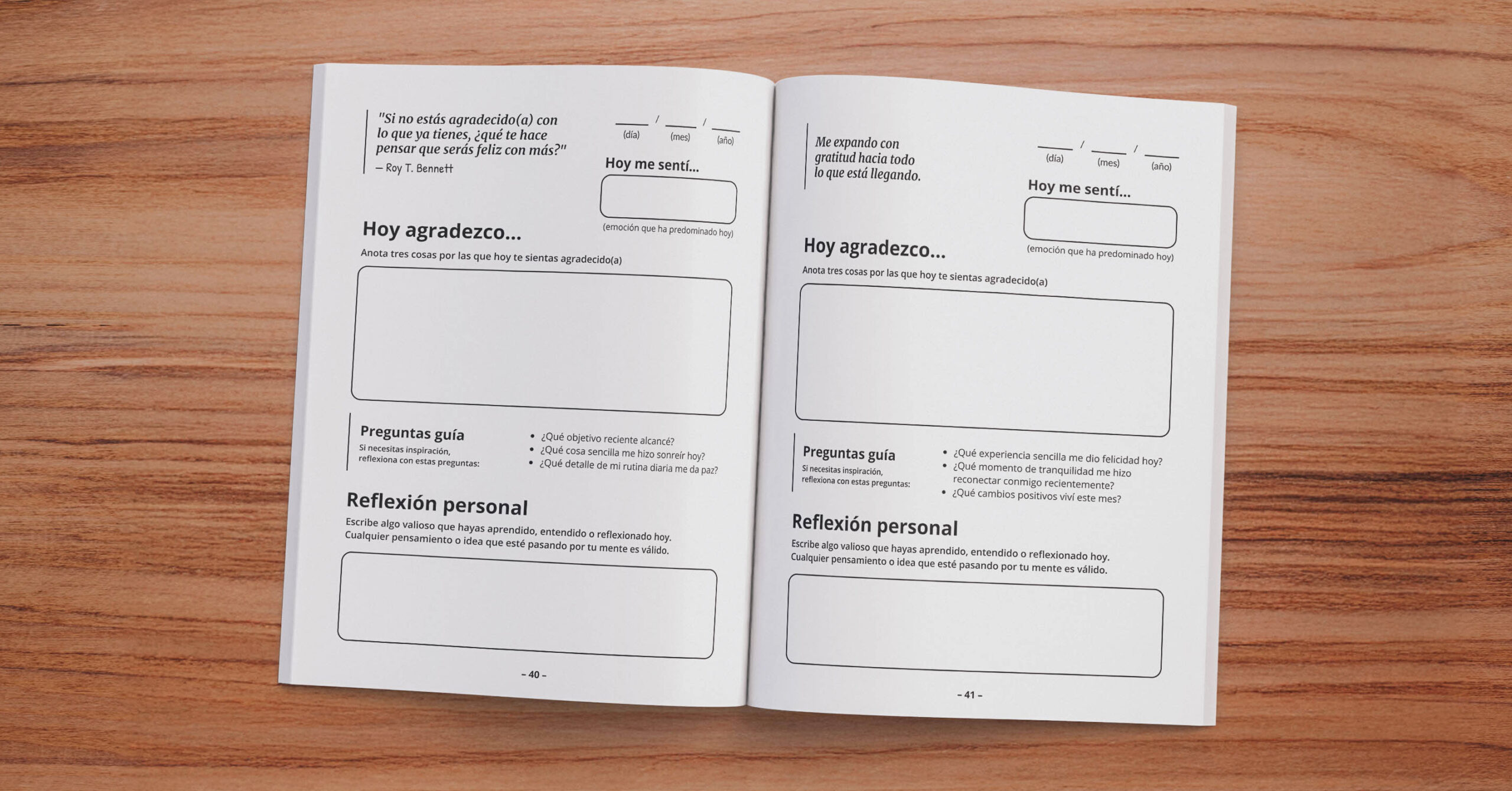 el mejor diario de gratitud