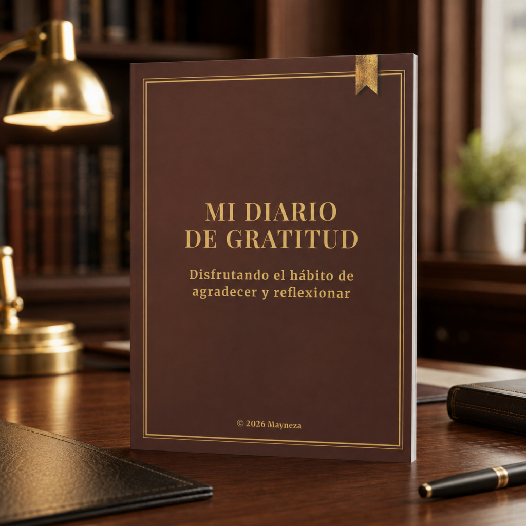 Mi Diario de Gratitud, libro sobre un escritorio