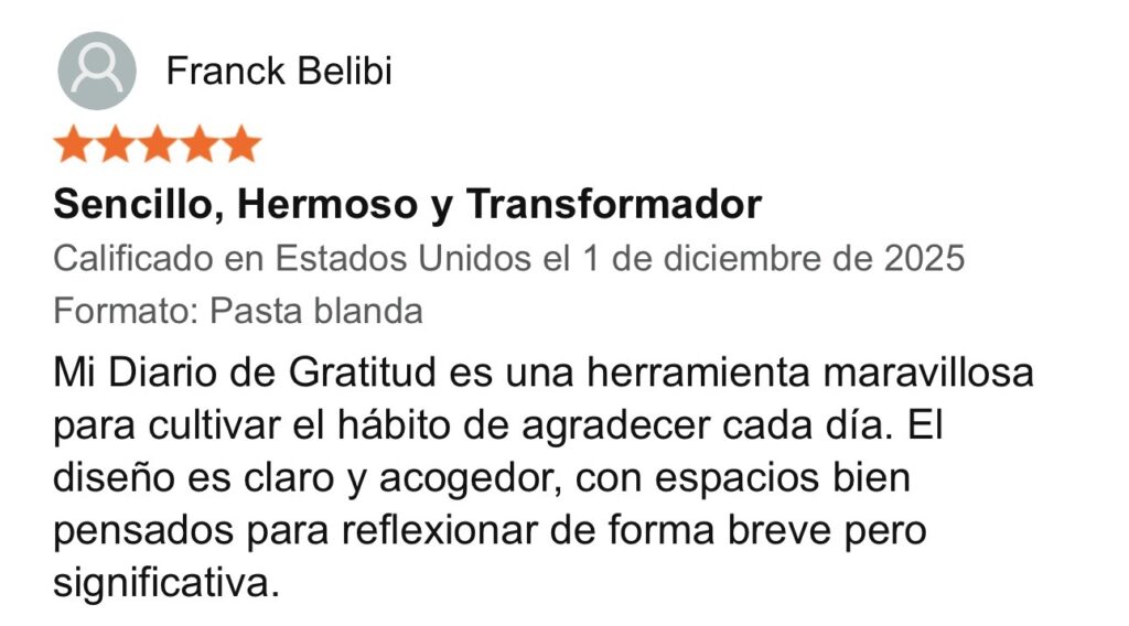 reseña diario de gratitud